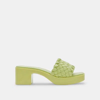 Recurate Goldy Sandals Light Green Stella - Re:vita