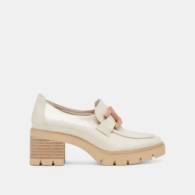 Recurate Harold Heels Ivory Patent Leather - Re:vita