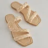 Recurate Iman Sandals Lt Natural Raffia - Re:vita