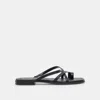 Recurate Indigo Sandals Black Leather - Re:vita In Black