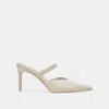 Recurate Kanika Heels White Crinkle Patent - Re:vita