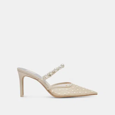 Recurate Katik Pearl Heels Ivory Mesh - Re:vita