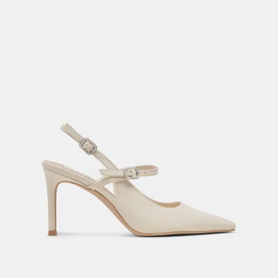 Recurate Kellen Heels Ivory Leather - Re:vita
