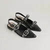 Recurate Labell Flats Midnight Crinkle Patent - Re:vita