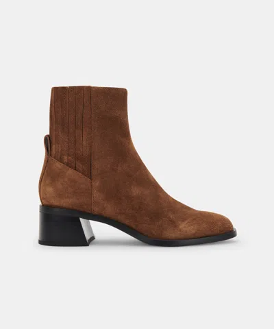 Recurate Layton Booties Dk Brown Suede - Re:vita