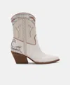 Recurate Loral Booties Ivory Leather - Re:vita
