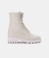 Recurate Lottie Boots Ivory Leather - Re:vita
