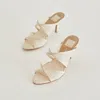 Recurate Mandel Pearl Heels Ivory Mesh - Re:vita