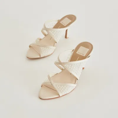Recurate Mandel Pearl Heels Ivory Mesh - Re:vita