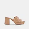 Recurate Marsha Heels Cafe Embossed Stella - Re:vita