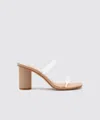Recurate Noles Wide Heels Nude Crystal - Re:vita