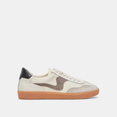 Recurate Notice Wide Sneakers White Grey Leather - Re:vita