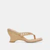 Recurate Nullah Wedges Lt Natural Raffia - Re:vita