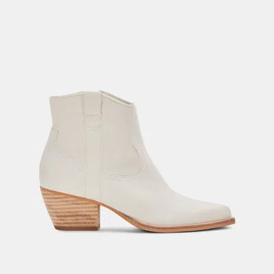 Recurate Silma Booties Ivory Nubuck - Re:vita