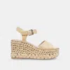 Recurate Tiago Wedges Lt Natural Raffia - Re:vita