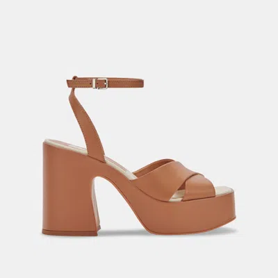 Recurate Wessi Heels Caramel Leather - Re:vita