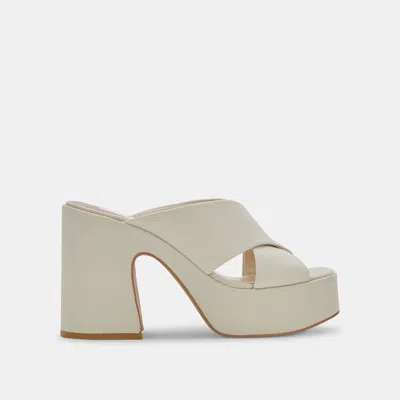 Recurate Wonder Heels Ivory Leather - Re:vita