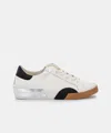 Recurate Zina Sneakers White Black Leather - Re:vita In Animal Print
