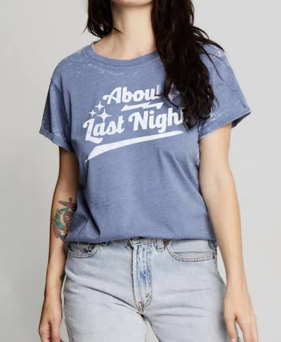 Recycled Karma About Last Night Tee In Blue