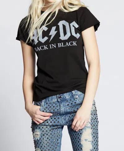 Recycled Karma Ac/dc Back Top In Black