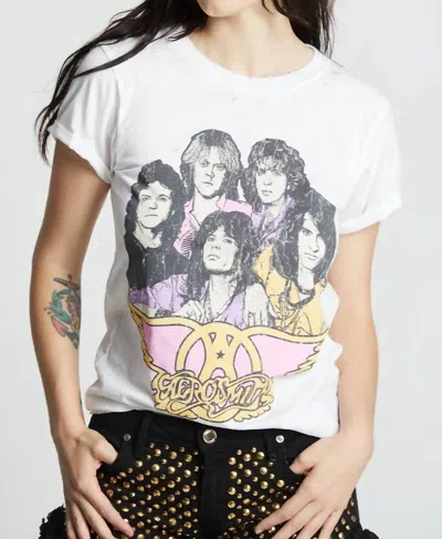 Recycled Karma Aerosmith Dream On 1973 Tee In White