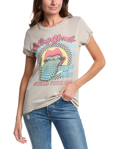 Recycled Karma Band T-shirt In Beige