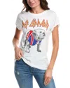 Recycled Karma Def Leppard Bulldog Tee In White In White