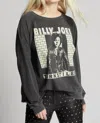 Recycled Karma Billy Joel Turnstiles Sweatshirt In Black In Gray