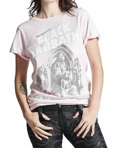 Recycled Karma Black Sabbath Short Sleeve Tee In Petal In Pink