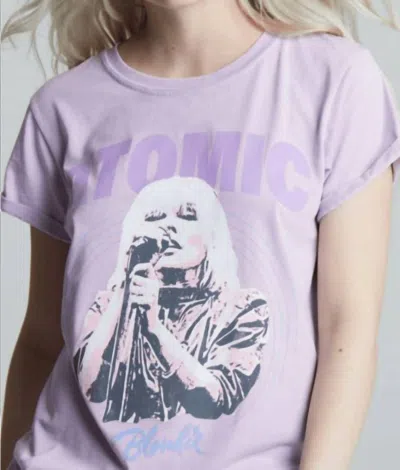 Recycled Karma Blondie Atomic Burnout Tee In Lilac In Purple