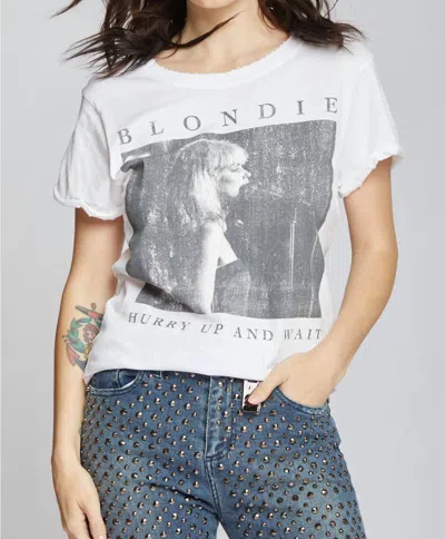 Recycled Karma Blondie Hurry Up & Wait Vintage Top In White