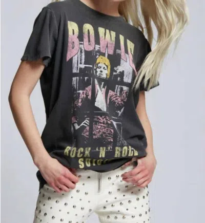 Recycled Karma Bowie Rock'n'roll Suicide Top In Black