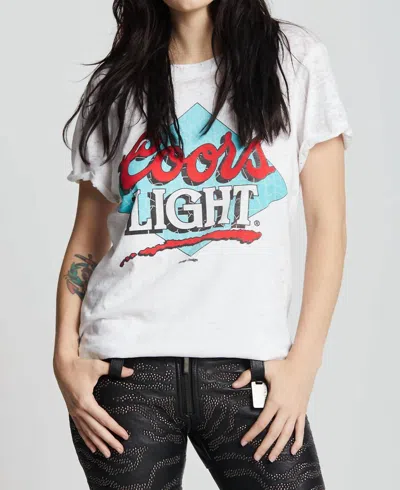 Recycled Karma Coors Light Tee Top In White