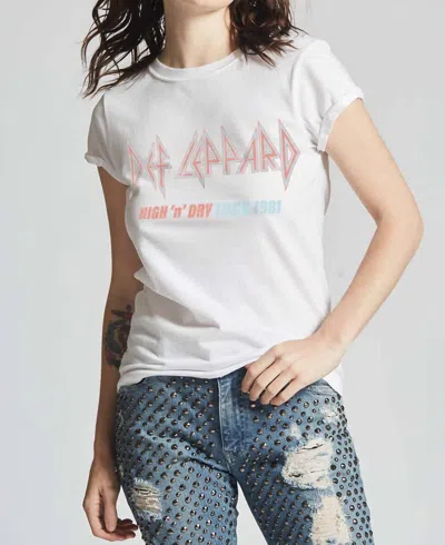 Recycled Karma Def Leppard High 'n' Dry Tour 1986 Tee In White