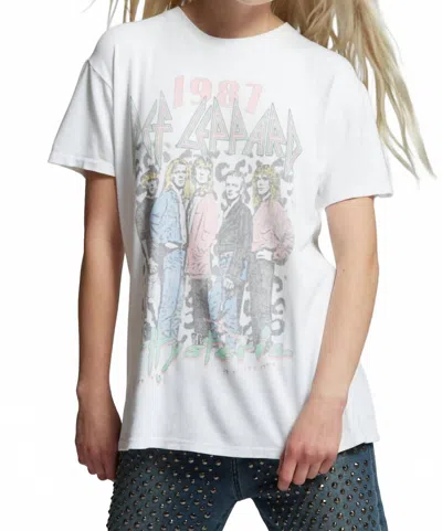 Recycled Karma Def Leppard Hysteria 1987 Tee In White
