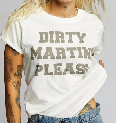 Recycled Karma Dirty Martini Pls Tee In White