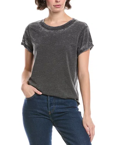 Recycled Karma Distressed T-shirt In Black