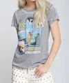 Recycled Karma Geneis World Tour '78 Tee In Steel In Grey