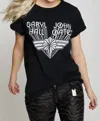 Recycled Karma Hall & Oats Tee In Black In Black