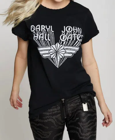 Recycled Karma Hall & Oats Tee In Black