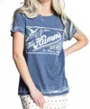 Recycled Karma Hamm's Roll Up Tee In Navy