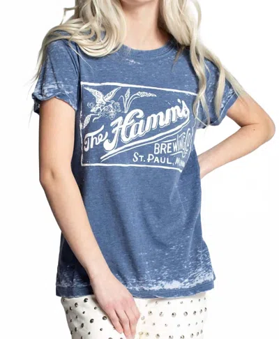 Recycled Karma Hamm's Roll Up Tee In Navy