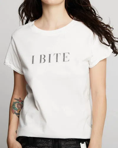 Recycled Karma I Bite Tee In White