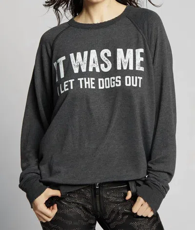 Recycled Karma It Was Me Sweatshirt In Black