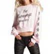 Recycled Karma Joan Jett Sweatshirt In Pink In Pink