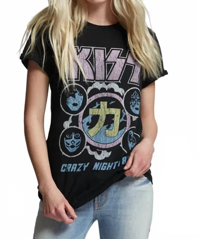 Recycled Karma Kiss Tee In Black