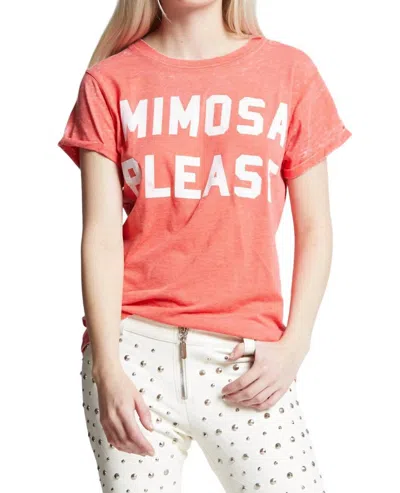 Recycled Karma Mimosa Please Tee In Apricot In Beige