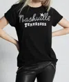 RECYCLED KARMA NASHVILLE TENNESSEE TEE IN BLACK