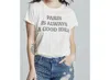 Recycled Karma Paris Short Sleeve Tee In White In White