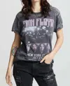 Recycled Karma Pink Floyd Nyc Distressed Tee In Acid Black In Multi